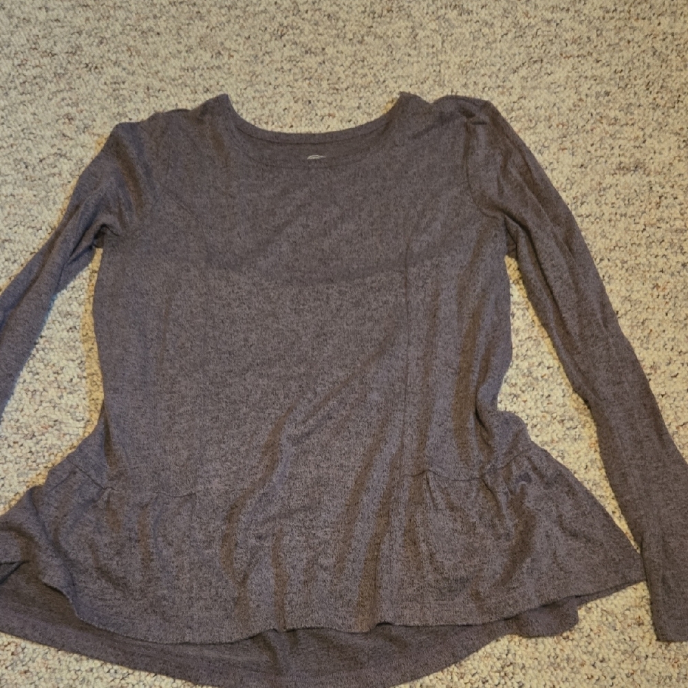 Women's Long Sleeve Top in Purple